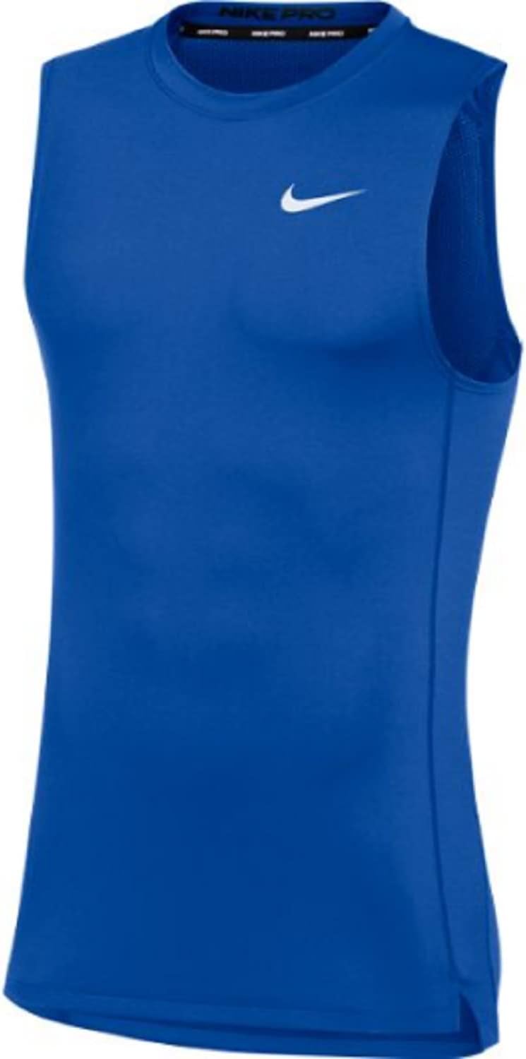 

Футболка Nike Mens Pro без рукавов для тренировок, Royal