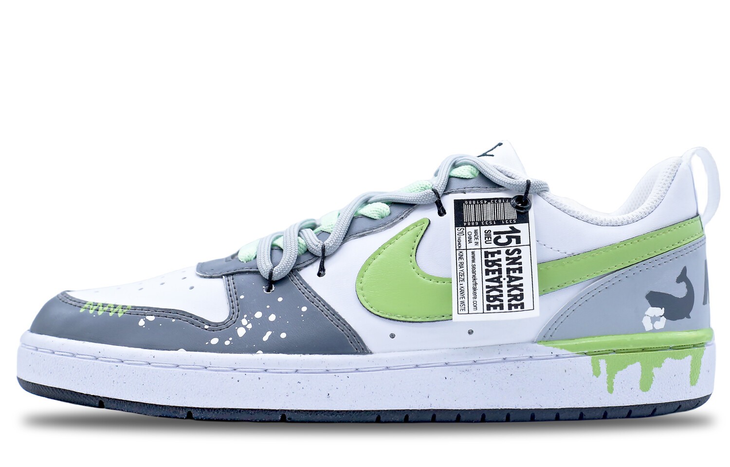 

Кроссовки для скейтборда Court Borough женские, низкие, белый/черный Nike