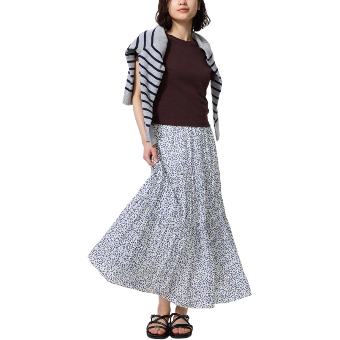 Юбка длинная Casual Women's SS26 UNIQLO, royal синий — фото 2