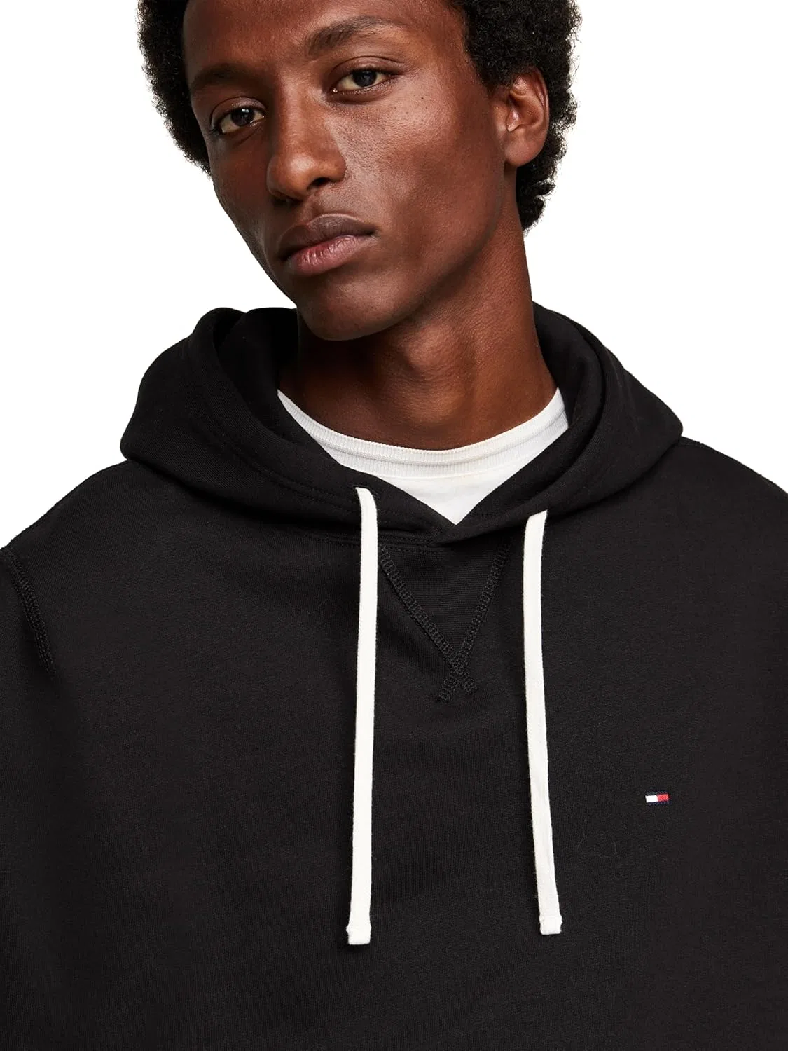 Худи мужское на молнии Tommy Hilfiger, черный — фото 2