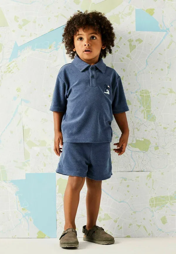 Поло regular fit Name It, винтажный индиго