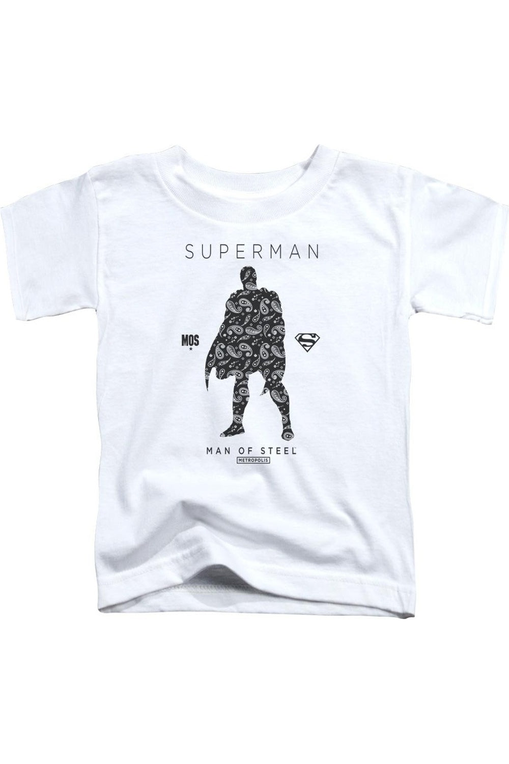 

Футболка с коротким рукавом для малышей Superman с силуэтом в стиле пейсли Gildan, белый