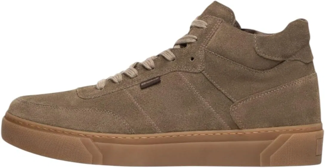 Мужские замшевые высокие кроссовки Nero Giardini I500960U, Beige