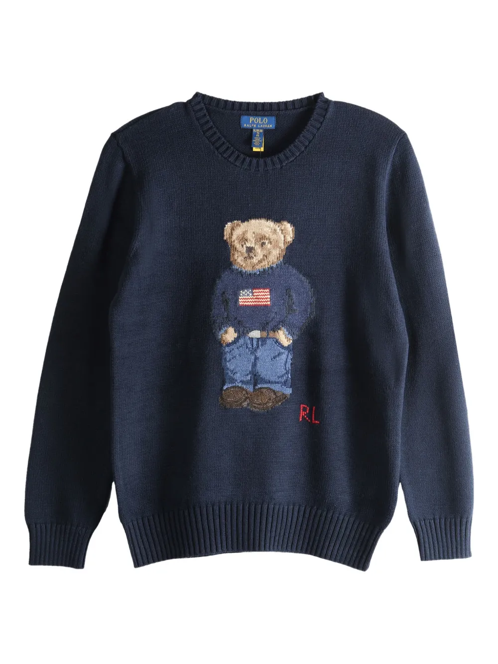 

Кашемировый свитер Polo Bear Polo Ralph Lauren Kids, синий