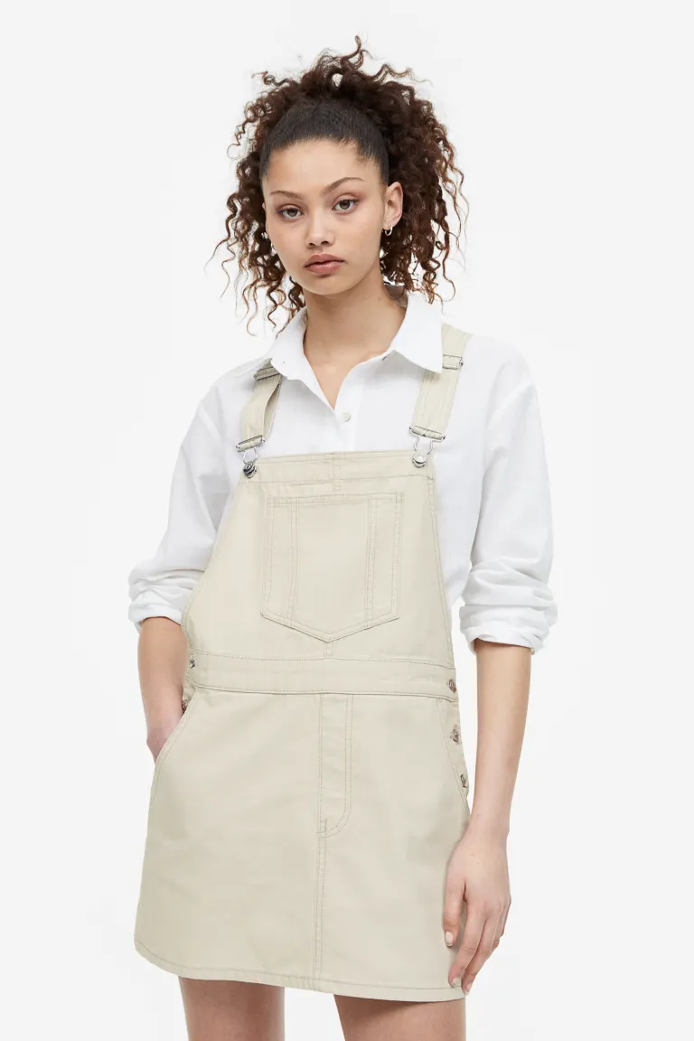 

Джинсовая ткань H&M, бежевый