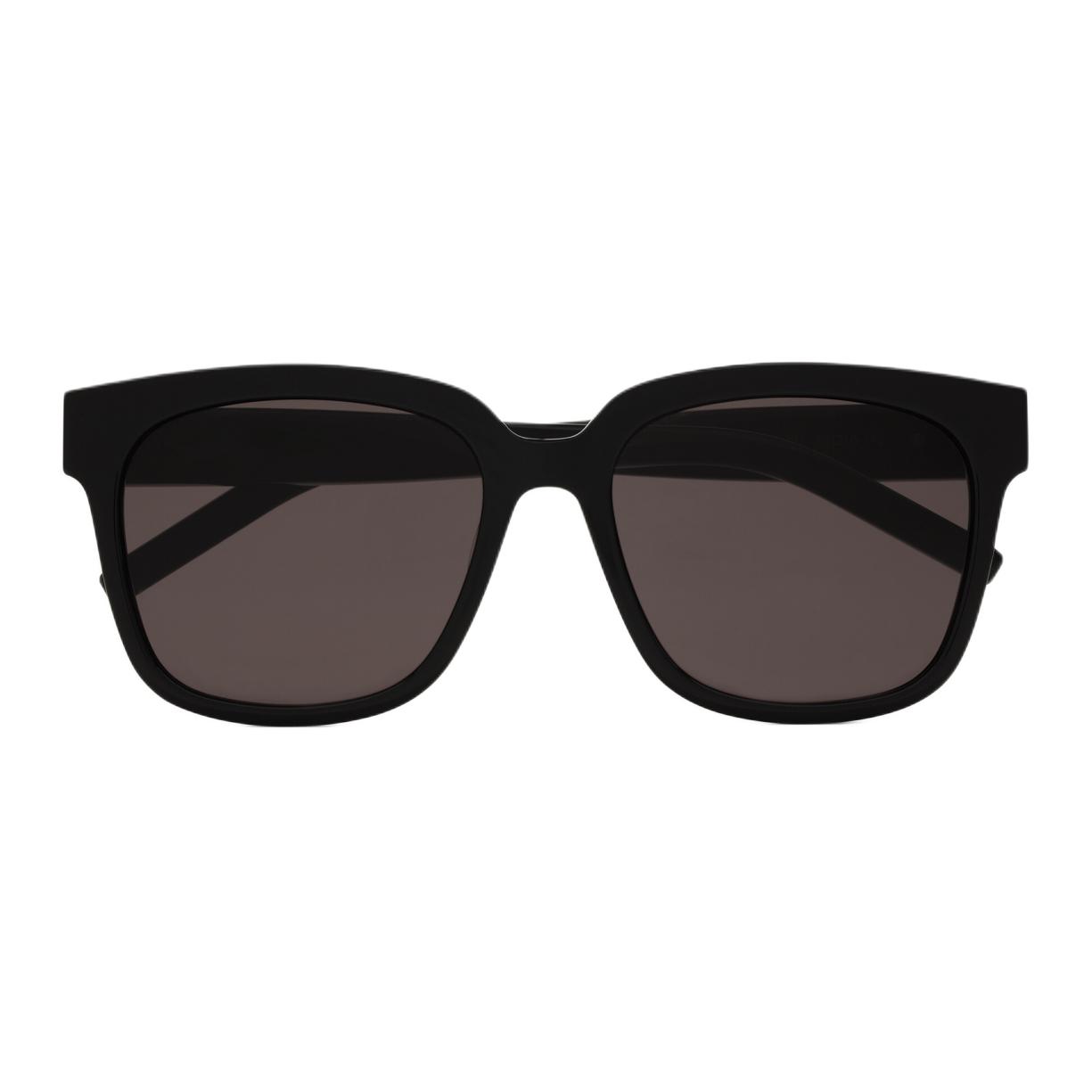 SAINT LAURENT Металлические круглые солнцезащитные очки женские черные, Black — фото 3