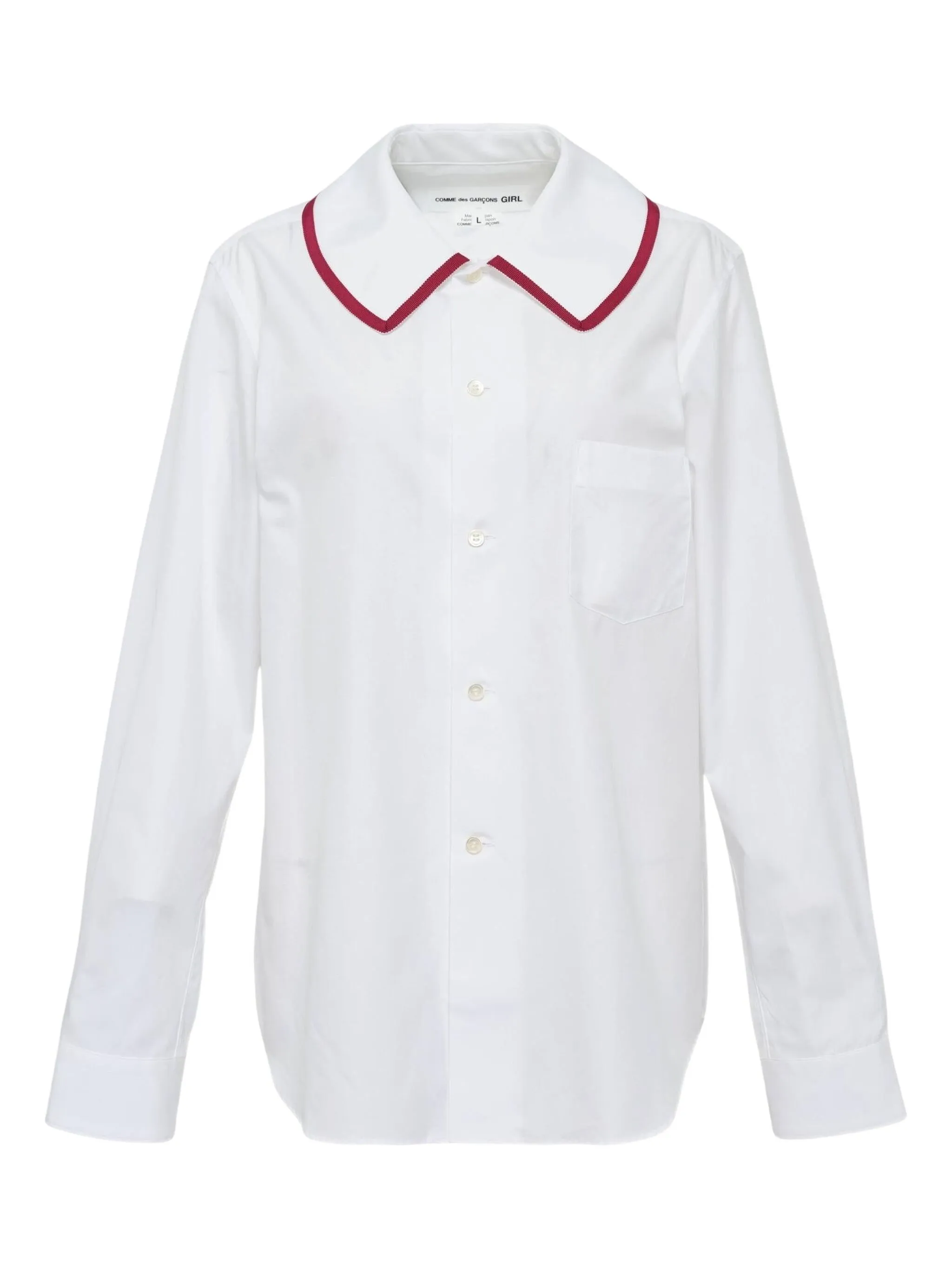 

Блузка с длинными рукавами Comme Des Garçons Girl, белый