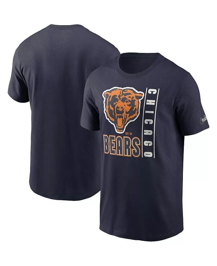 

Мужская темно-синяя футболка Chicago Bears Lockup Essential Nike, синий