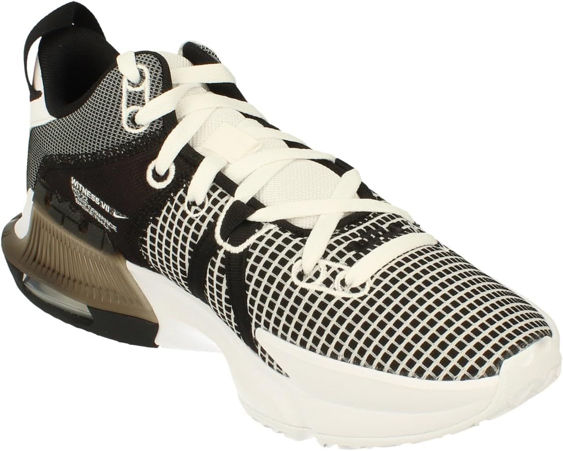 Кроссовки NIKE Lebron Witness VII, Three Quarters Tall Man, White Metallic Silver Black 100 — фото 4