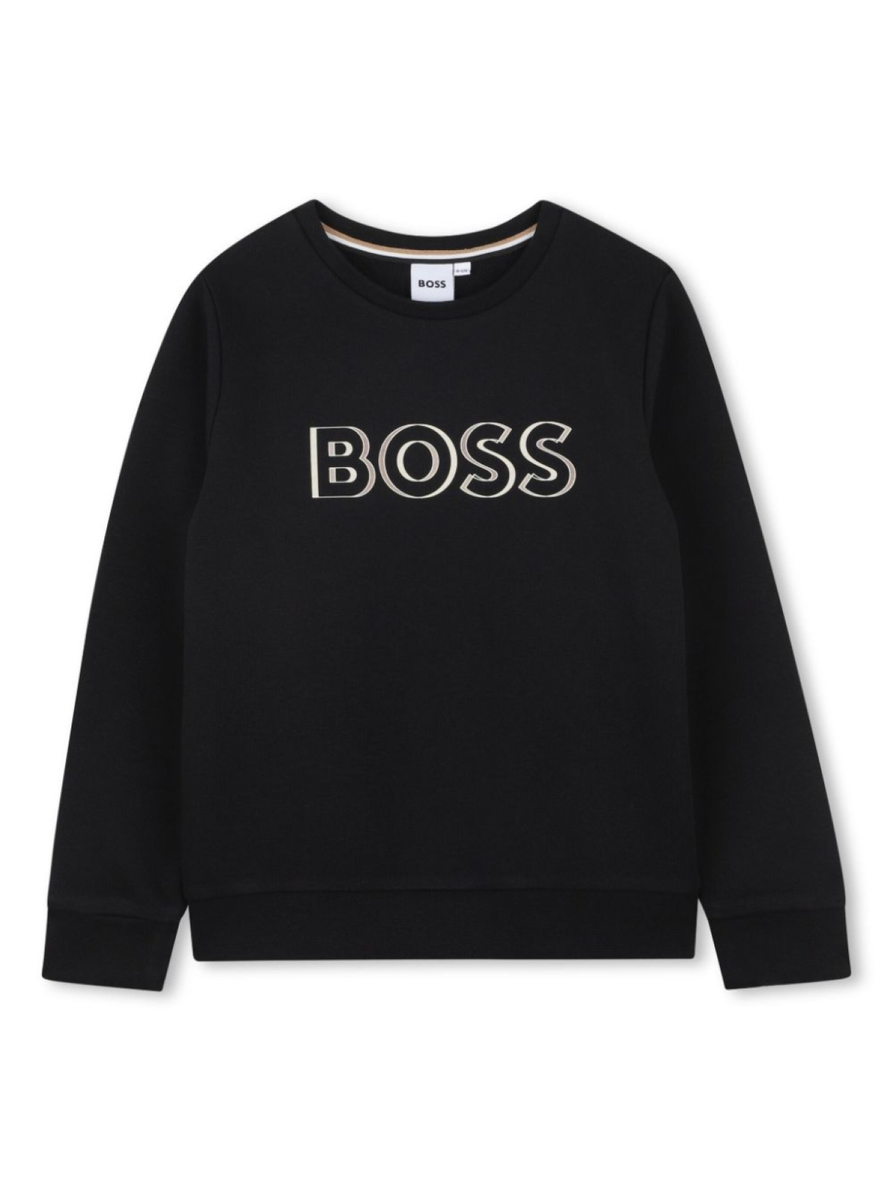 

BOSS Kidswear толстовка с тисненым логотипом, черный