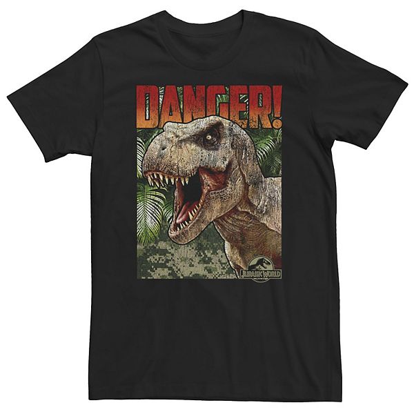 

Футболка Big & Tall Jurassic World Danger T-Rex Retro Poster Licensed Character