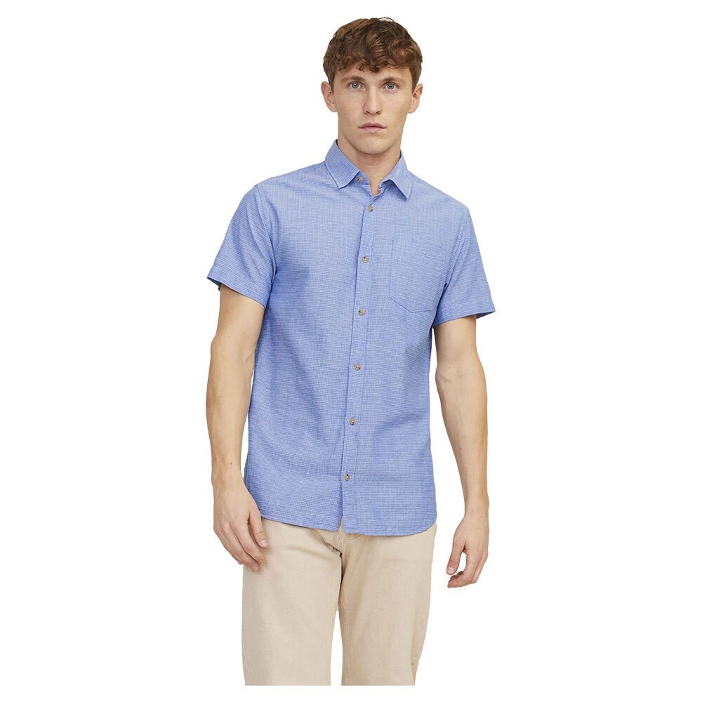 

Рубашка с коротким рукавом Jack & Jones Abel, синий