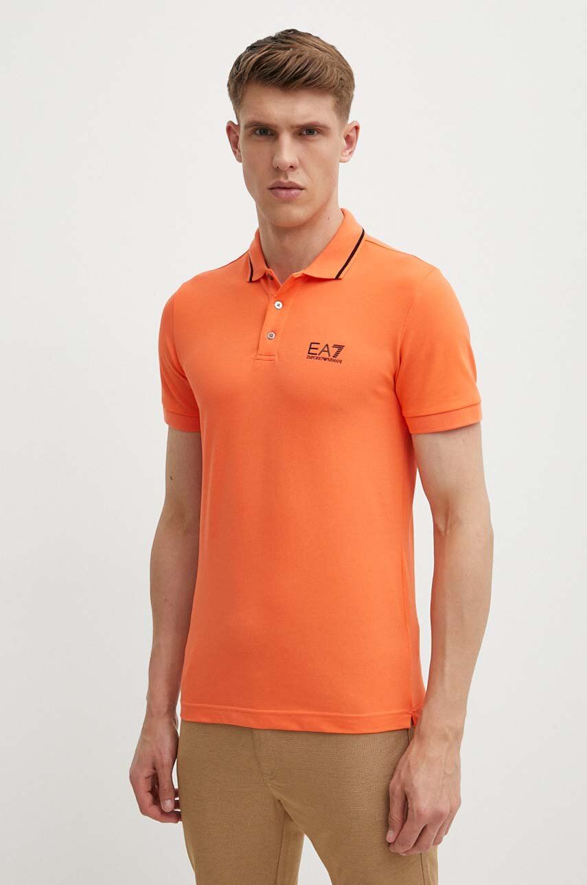 

Поло EA7 Emporio Armani, оранжевый