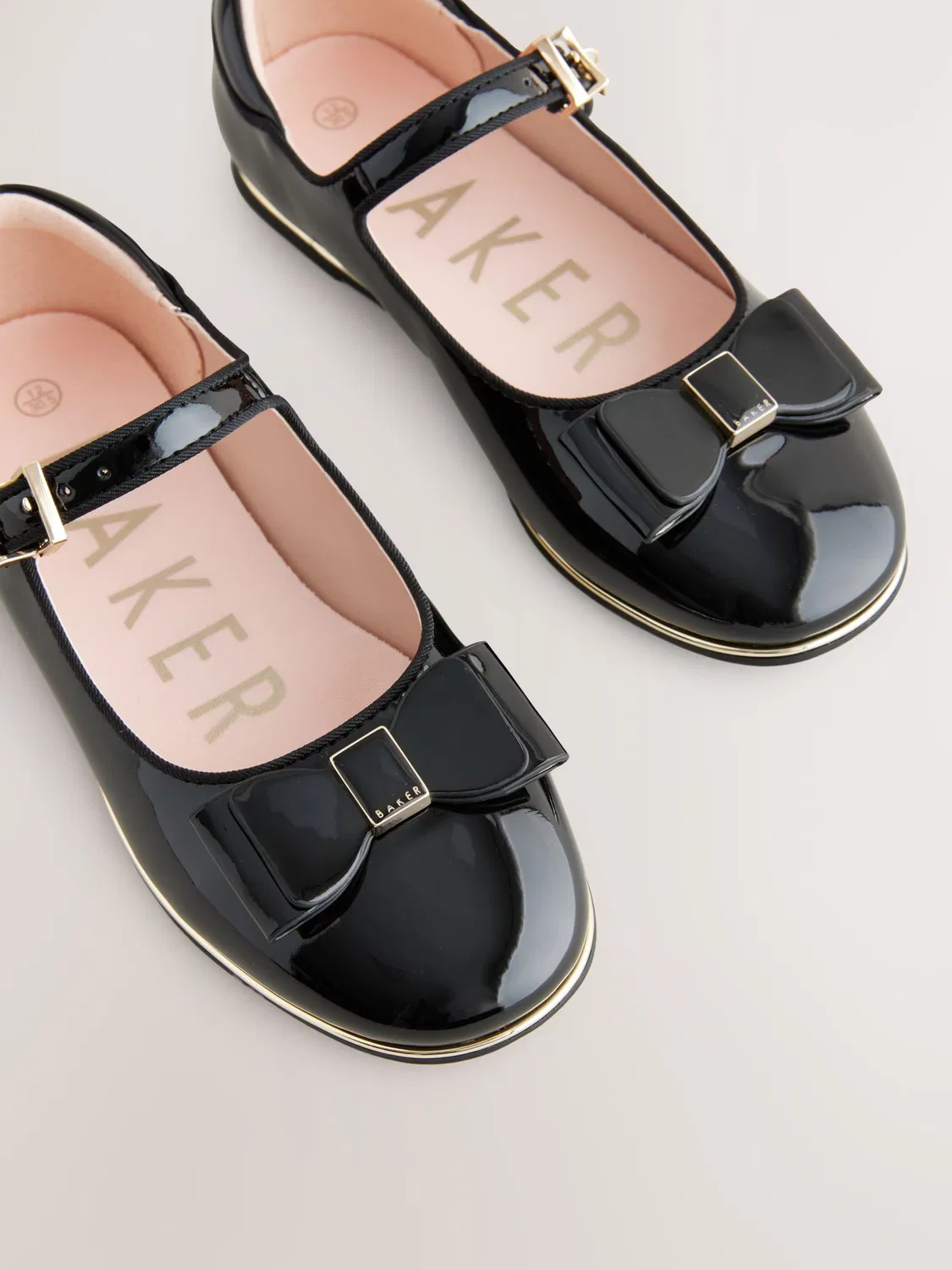 Балетки Baker by Ted Baker черного цвета — фото 4