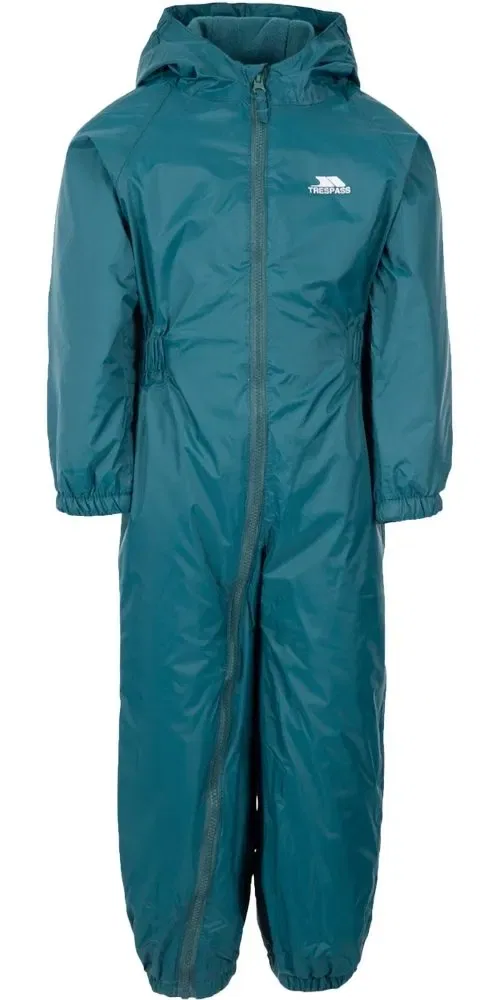 Детский снежный комбинезон Button Rain Suit Trespass, зеленый
