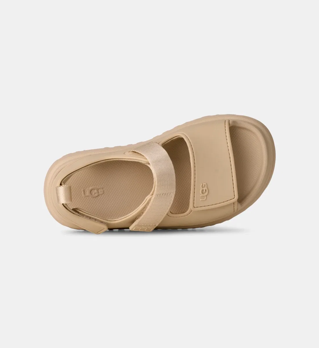 Фирменные босоножки на нескольких ремешках Ugg, бежевый — фото 4