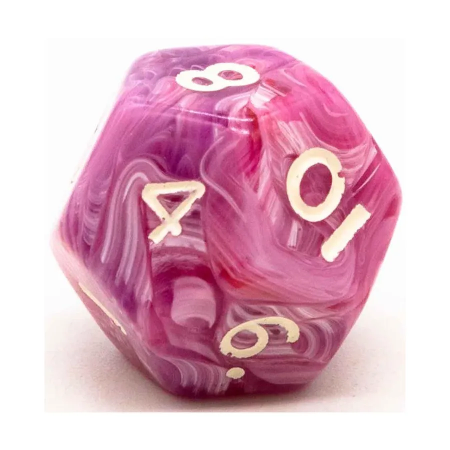 

d12 Аметист с белым (1), Dice - Rainbow (Crystal Caste)