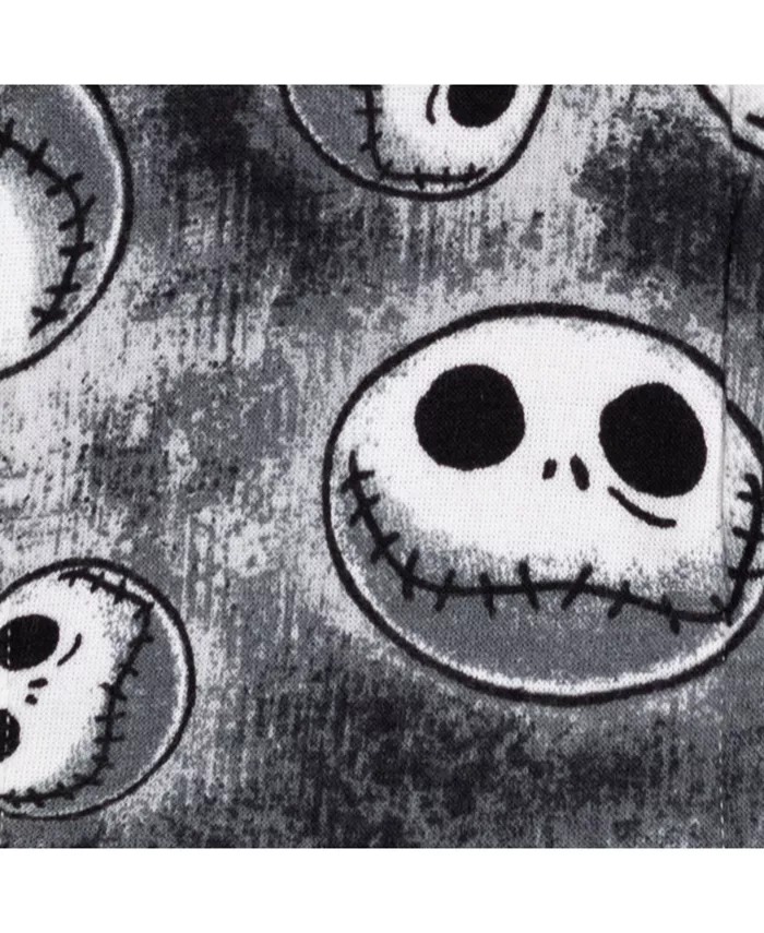 Детская толстовка с капюшоном и молнией Disney Jack Skellington для мальчиков Nightmare Before Christmas, черный — фото 2