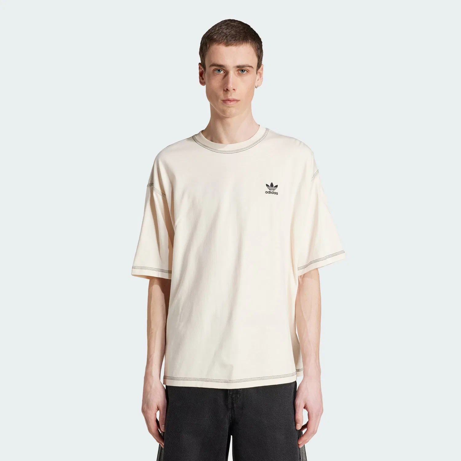 Футболка с коротким рукавом, Trefoil Essentials, Adidas, белый
