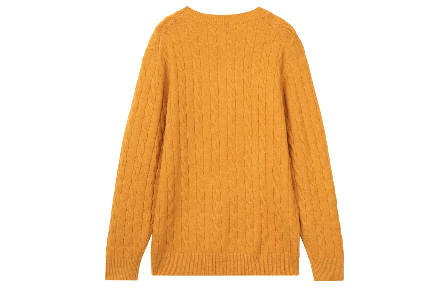 UNIQLO Трикотажный свитер мужской лимонно-желтый — фото 4