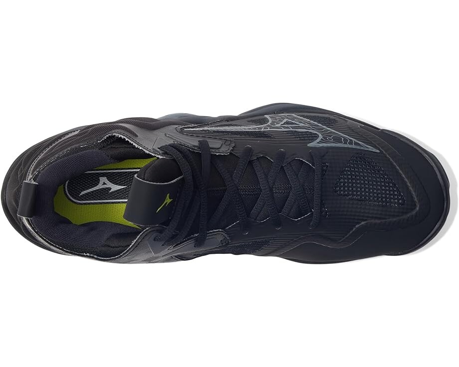 Кроссовки Mizuno Wave Momentum 3 Mid, цвет Black/Grey — фото 2