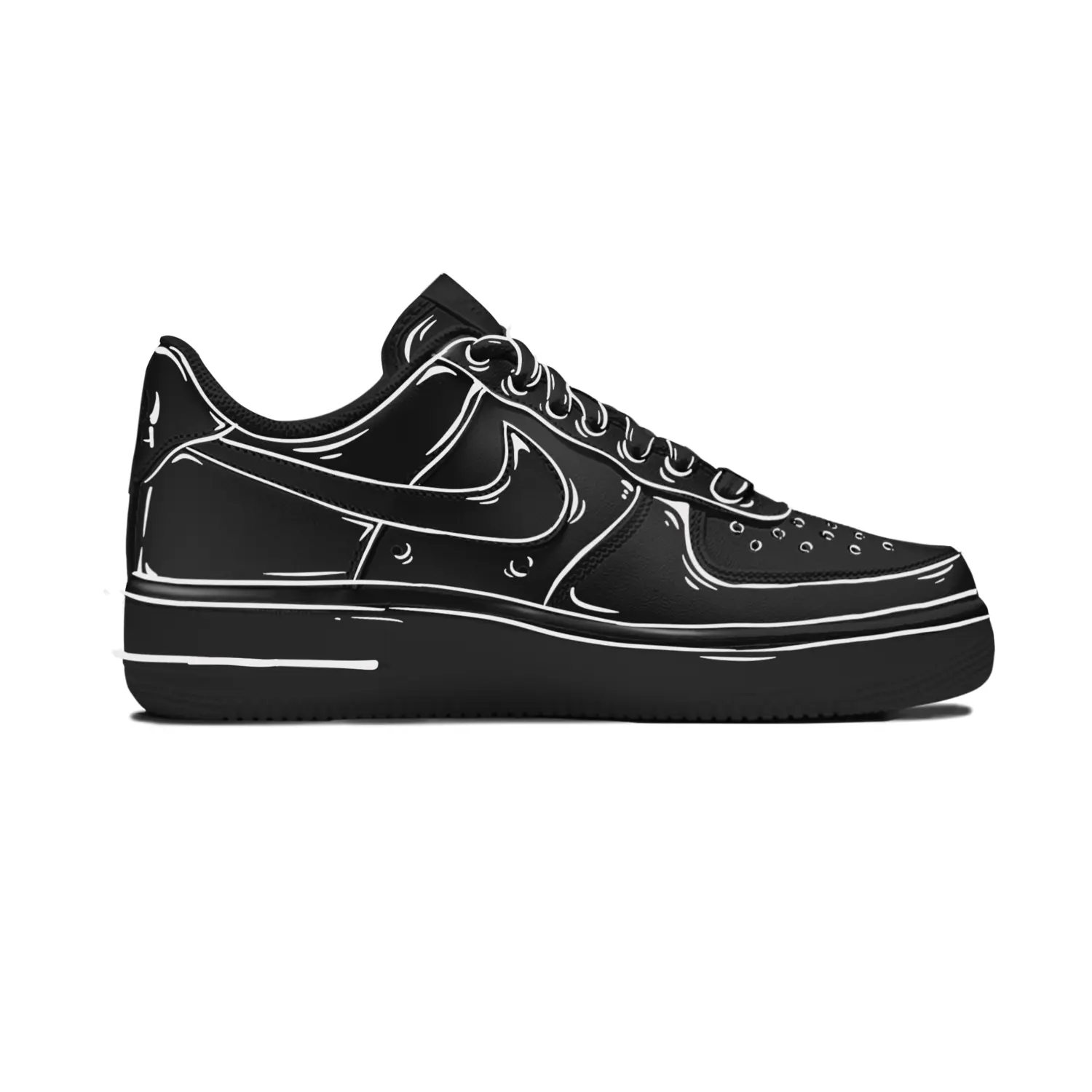 

Мужские кроссовки для скейтбординга Nike Air Force 1, Black