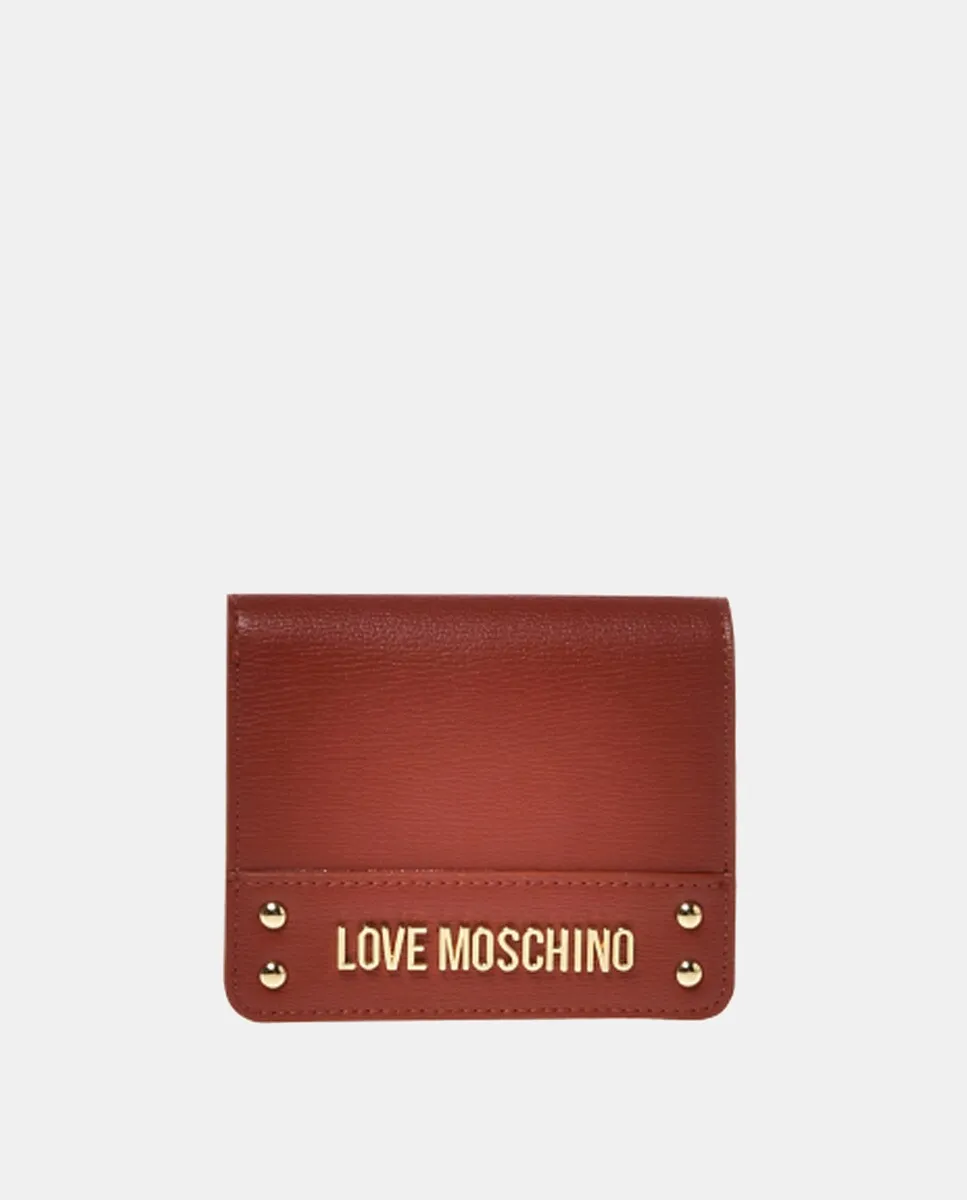 

Кошелек с застежкой Love Moschino, коричневый