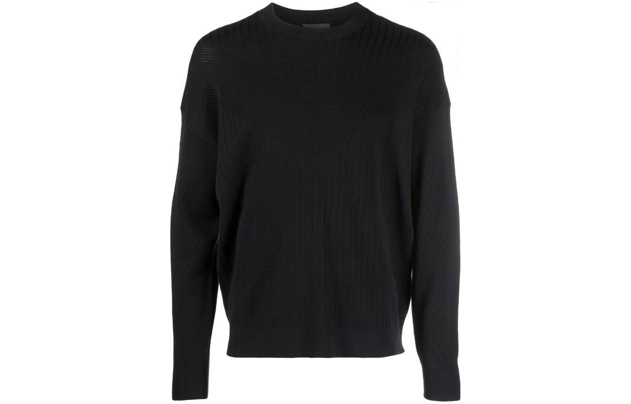 

Джемпер крупной ребристой вязки Emporio Armani, marine синий