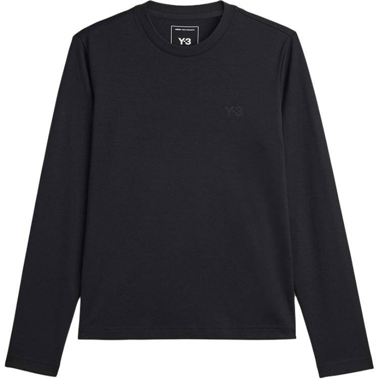 

Футболка Y 3 с логотипом, длинный рукав Y-3, черный