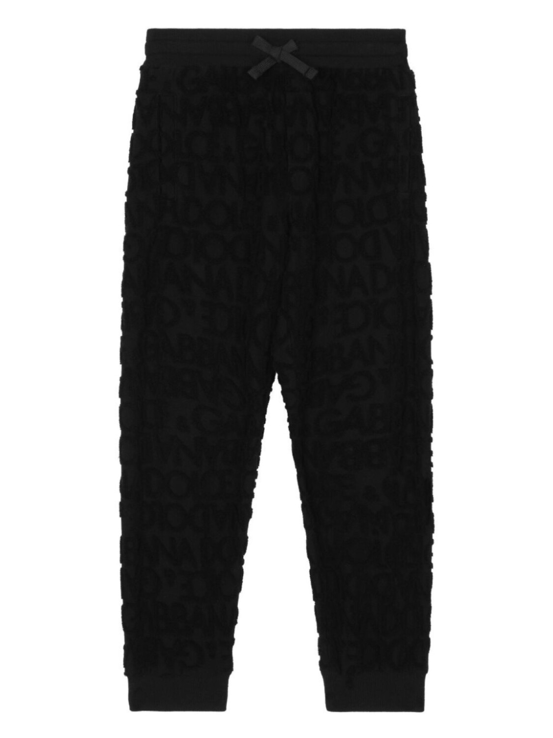 

Dolce & Gabbana спортивные брюки с кулиской и монограммой, черный