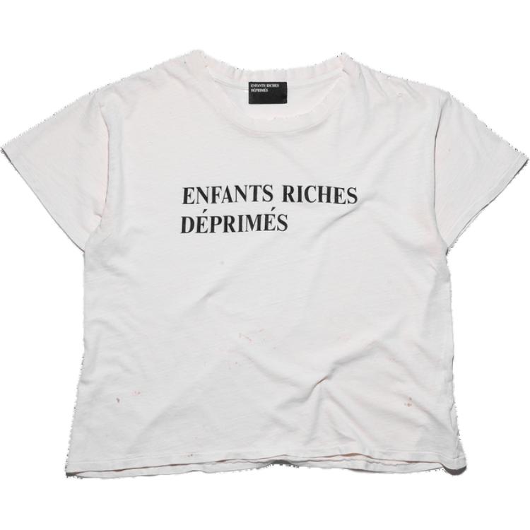 

Футболка FW24 Мужская Пыльно-белая ENFANTS RICHES DEPRIMES