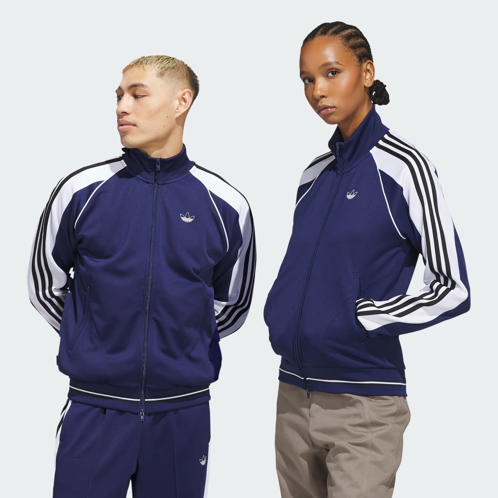 

Куртка Adidas Tyshawn Track Jacket, цвет Dark Blue/White/Black