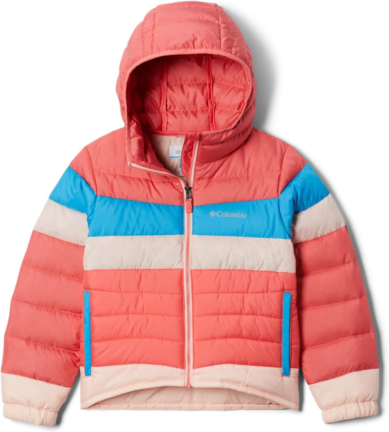 

Куртка Columbia Tumble RockDown Hooded Jacket, цвет Blush Pink/Peach Blossom/Blue Chill