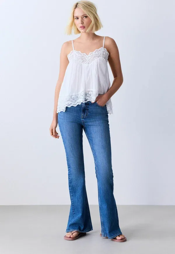 Джинсы клеш Next Tall Fit Authentic Flare, средне-синий — фото 2