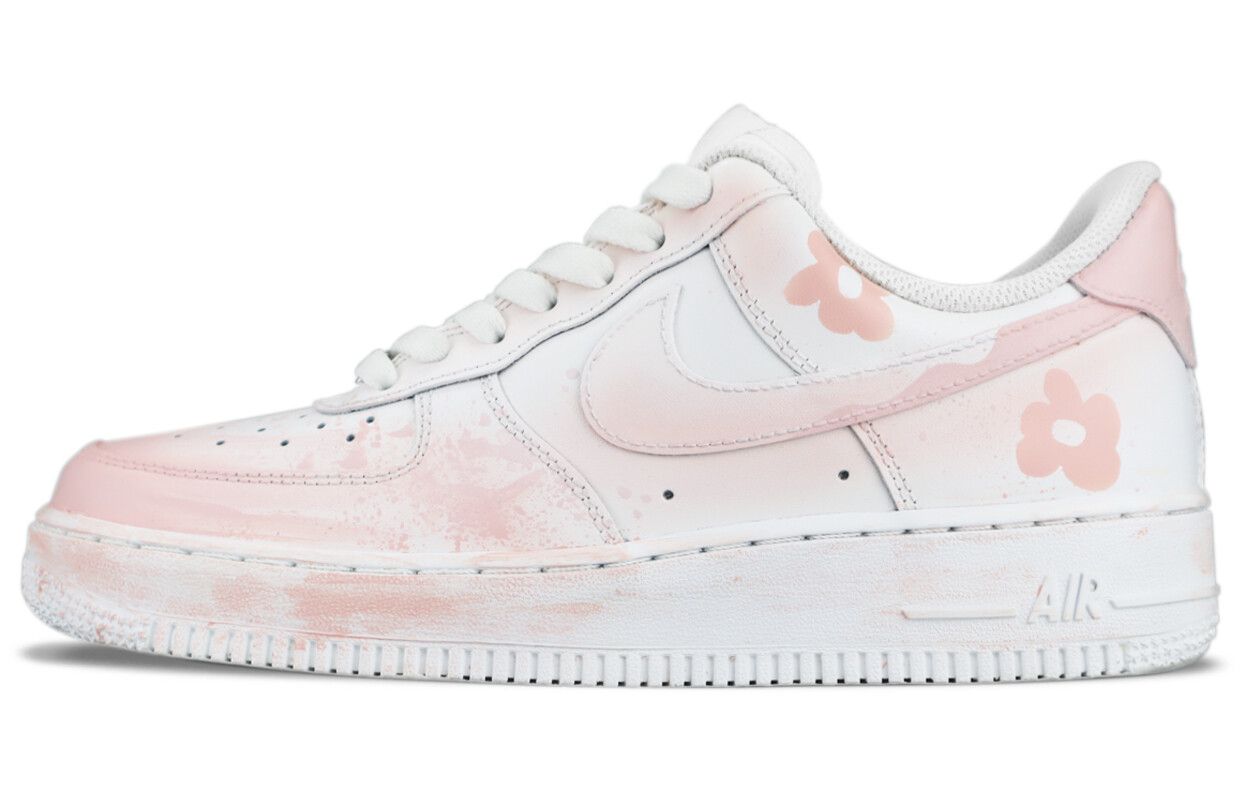 

Кроссовки Nike Air Force 1 Skateboard Shoes Women's Low-Top White Pink