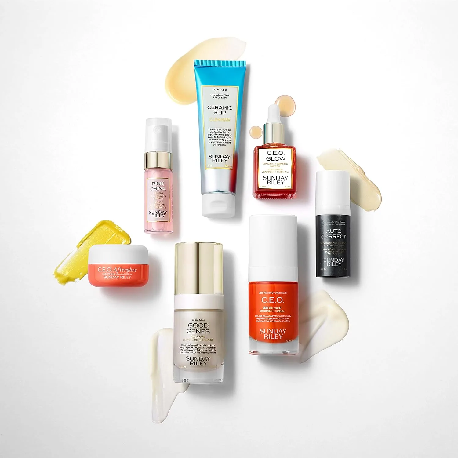 Набор для осветления кожи Sunday Riley Wake Up With Me Complete Brightening Morning Skincare Set Один размер, Orange — фото 2