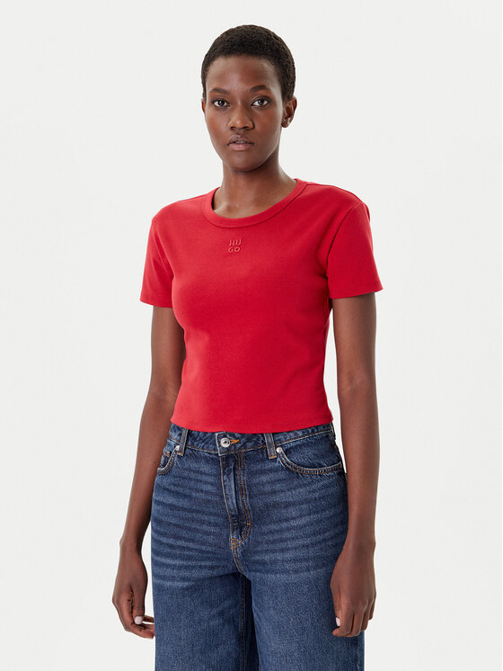 

Футболка slim fit Delanor 50512000 Hugo, красный