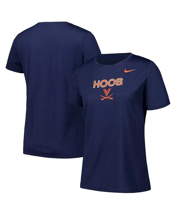 

Женская темно-синяя футболка Virginia Cavaliers Legend Performance Nike, синий