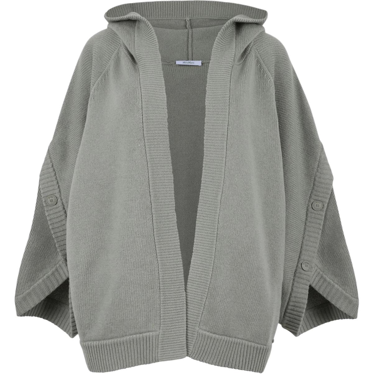 

Кардиган Max Mara Vals Button с детализацией и открытым передом MaxMara, зеленый