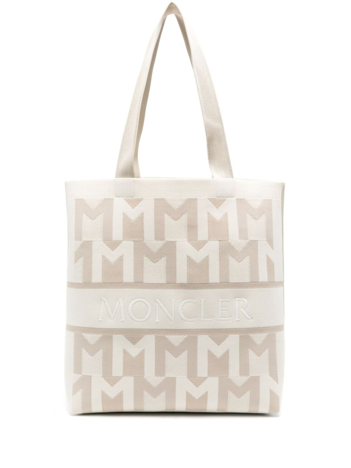 

Moncler сумка-тоут Monogram Knit, нейтральный цвет