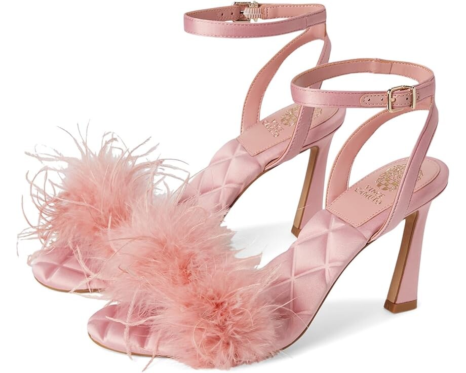 

Туфли Vince Camuto Penely Feather High Heel Sandal, цвет Blush