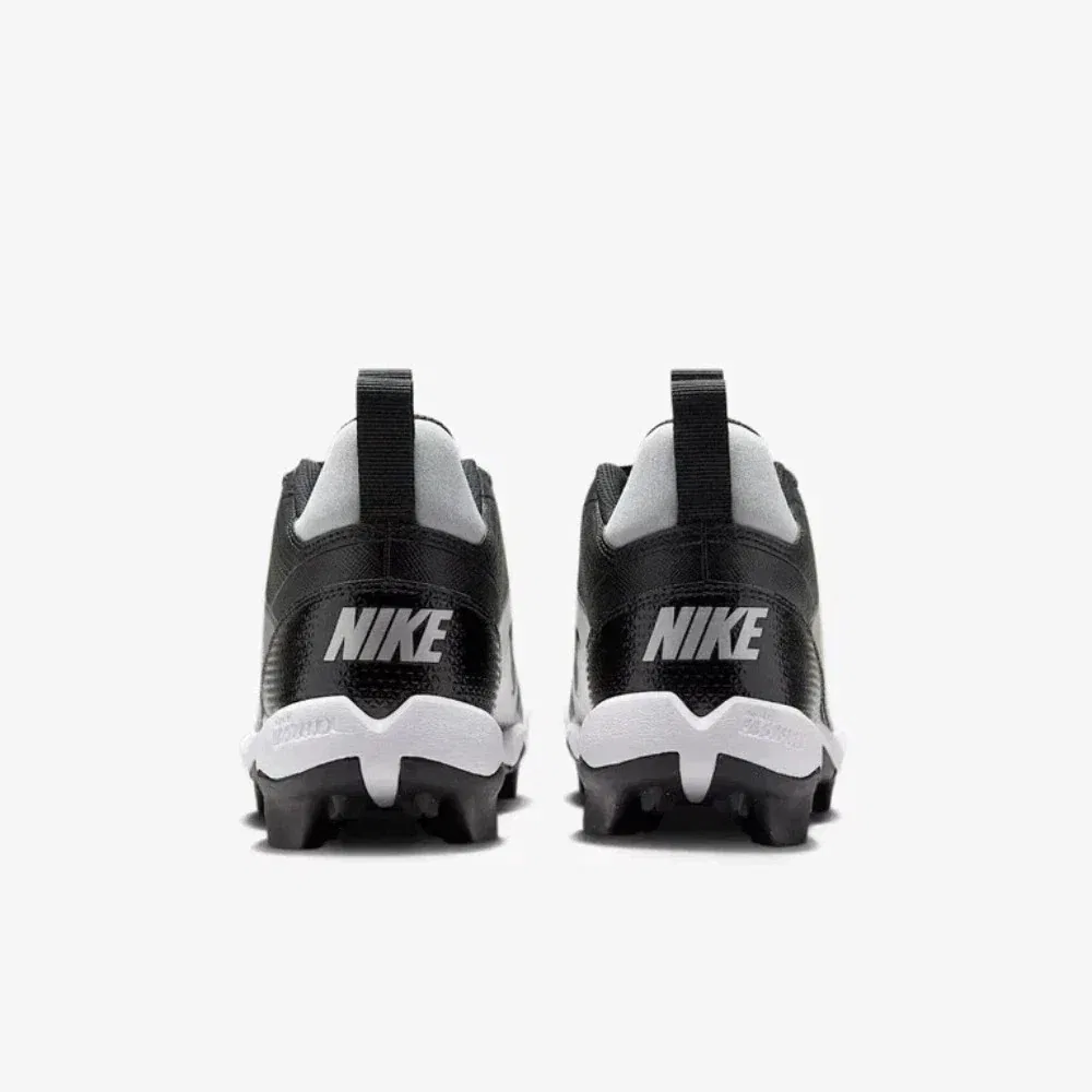 Детские футбольные бутсы Nike Alpha Menace Shark FQ012 - черно-белые DWA3023 — фото 4