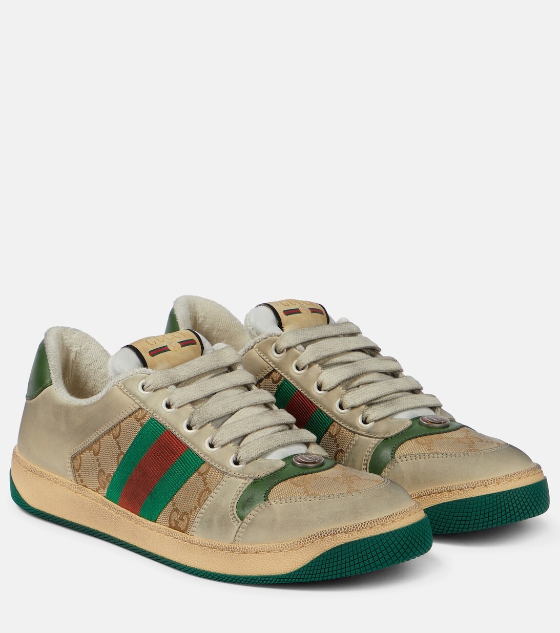 Кроссовки 'Screen' Gucci, бежевый