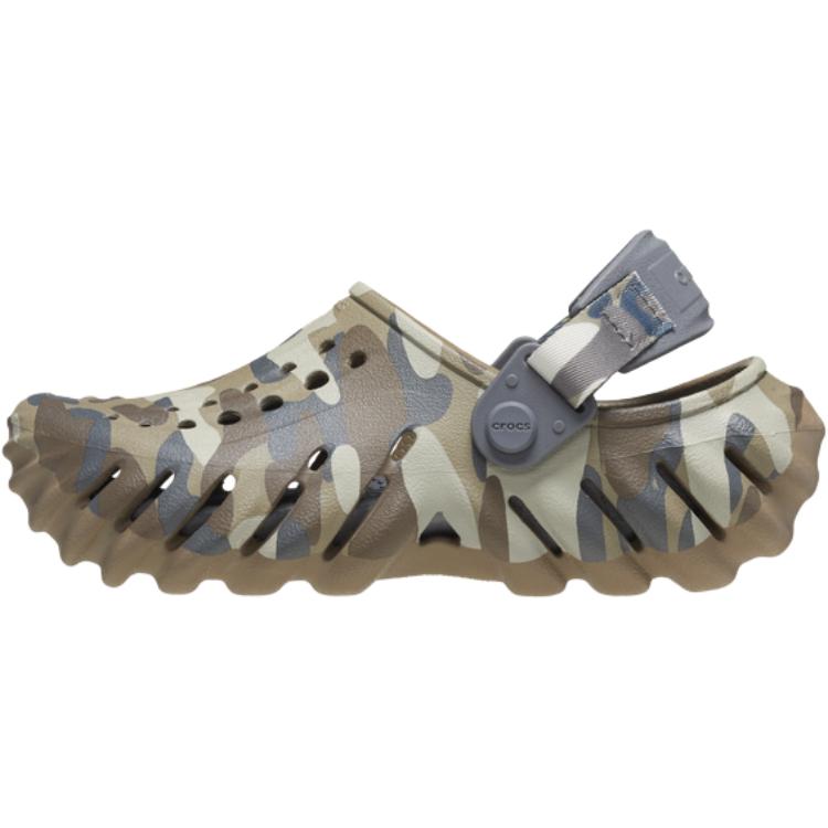 

Crocs Сандалии детские Echo Clog slip resistant abrasion resistant low top brown blue kids'