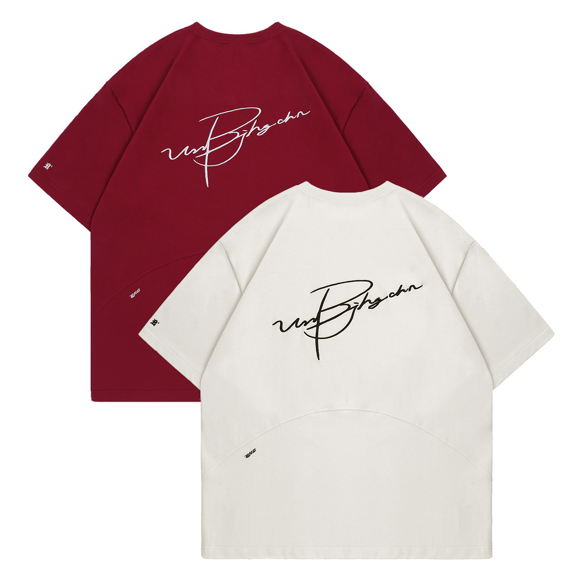

Футболка с заниженной линией плеч, унисекс BJHG, Dark Red (POLO Style)