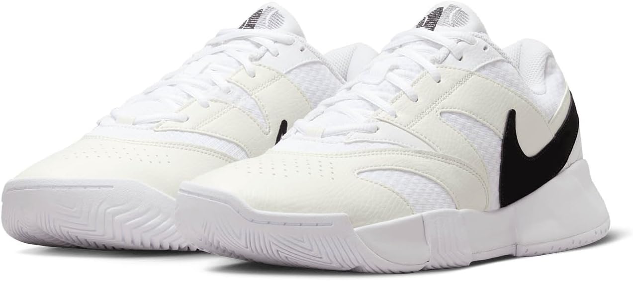 Мужские теннисные кроссовки Nike M Court Lite 4, белый/черный — фото 4