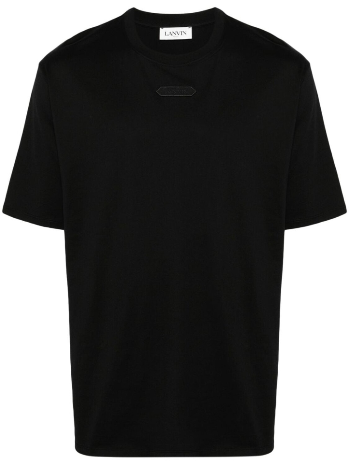 

Lanvin футболка с нашивкой-логотипом, черный