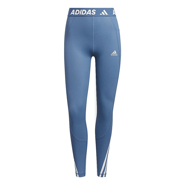 

Леггинсы techfit 3 полоски длинные спортивные леггинсы Adidas, синий