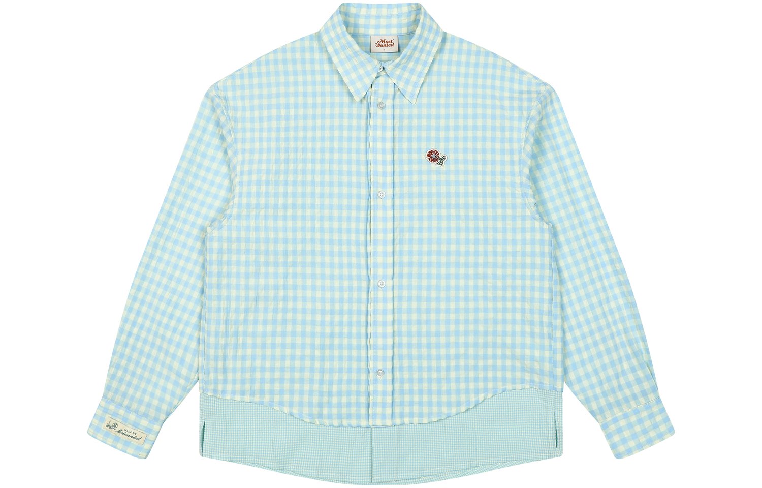 

Рубашка-пальто Unisex MostwantedLab, синий белый