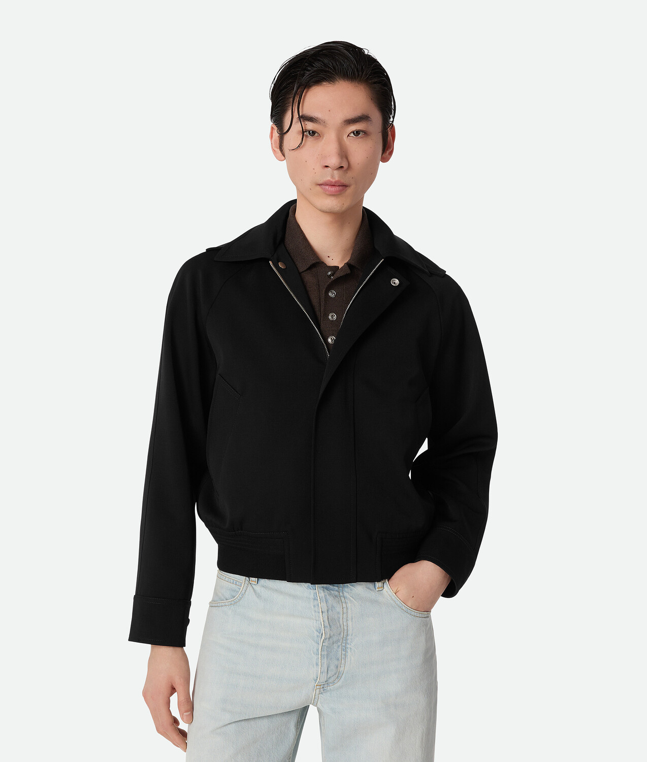 

Grain de poudre blouson BOTTEGA VENETA, черный